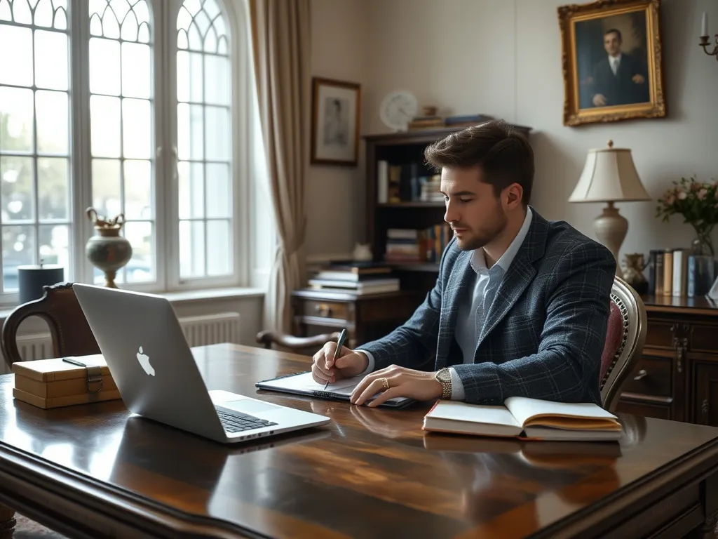 Reading nook with books