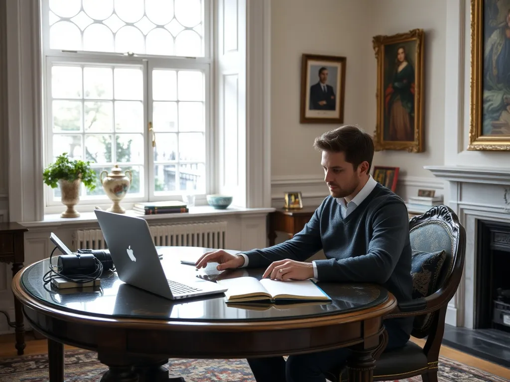 Open journal and pen